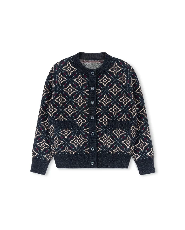 Tear - Printed Knit Cardigan