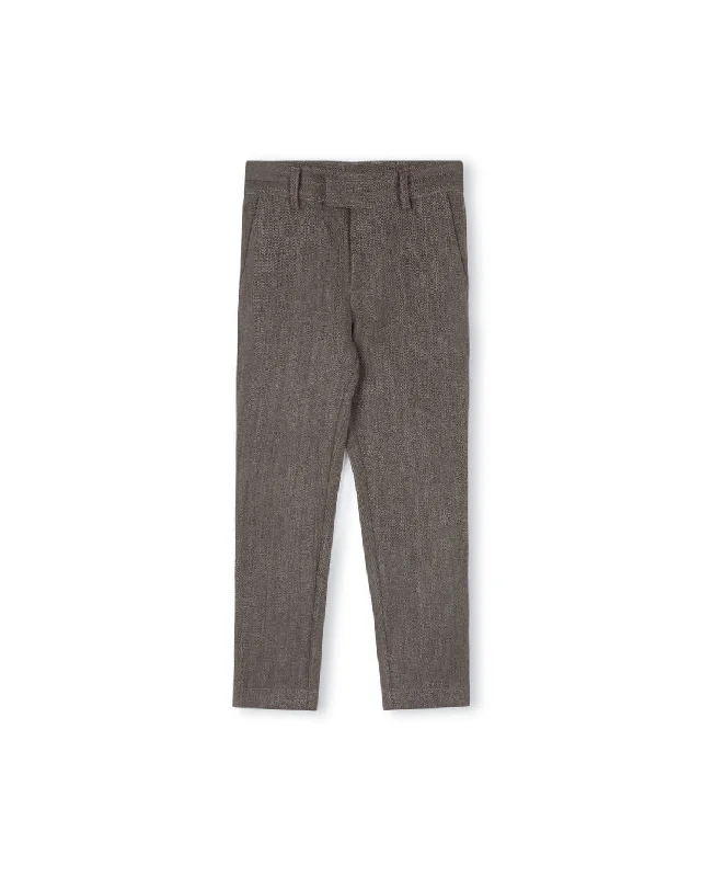 Onyx - Herringbone Pants