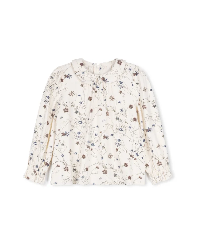 Betty - Floral Peter Pan Collar Blouse