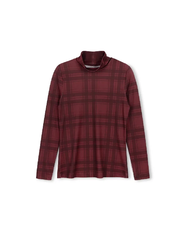 Foss - Plaid Print Turtleneck