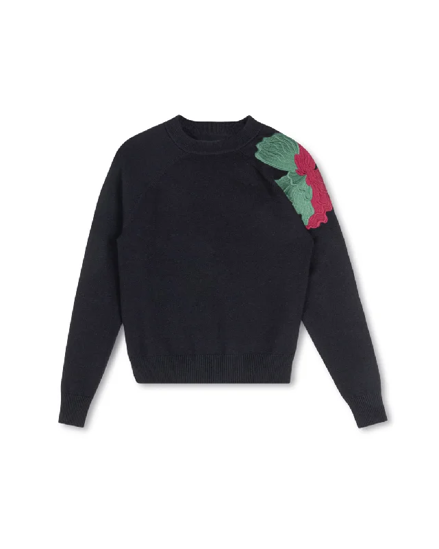 Luray - Embroidered Floral Sweater