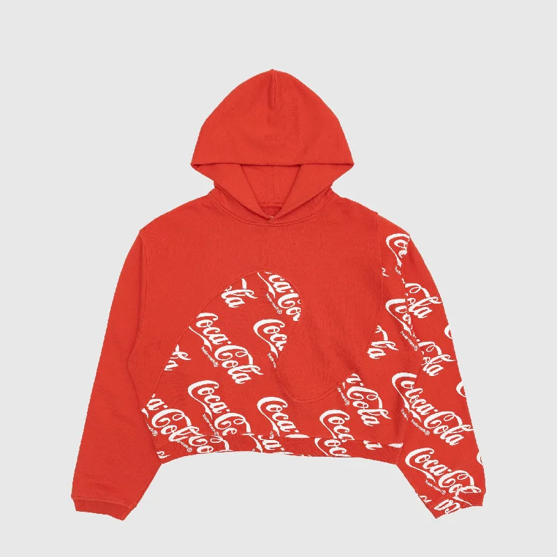 COCA COLA SWIRL KNIT HOODIE