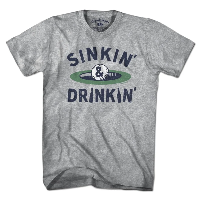 Sinkin' & Drinkin' Golf T-Shirt