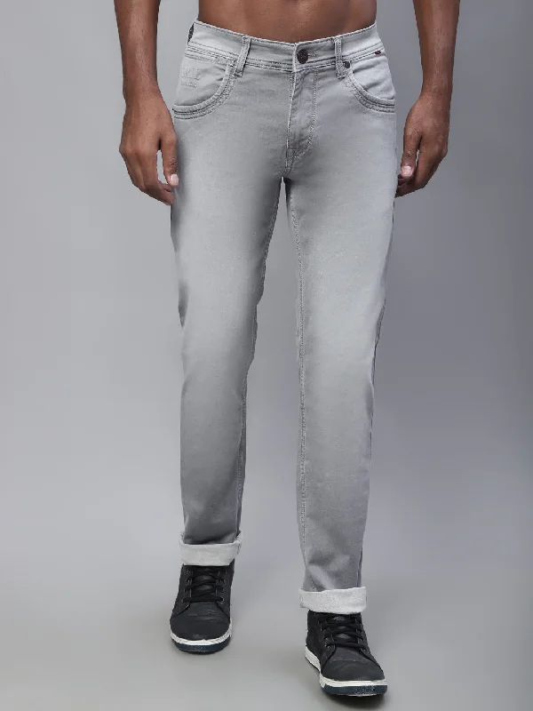 Men's Ultra Narrow fit Medium Fade Light Grey  Jeans