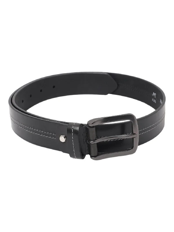 Men's Black Casual Single Side Belt