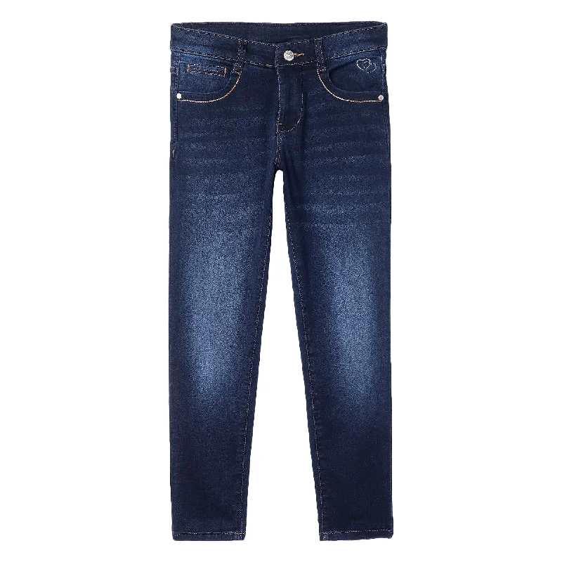 Girls Dark Carbon Denim