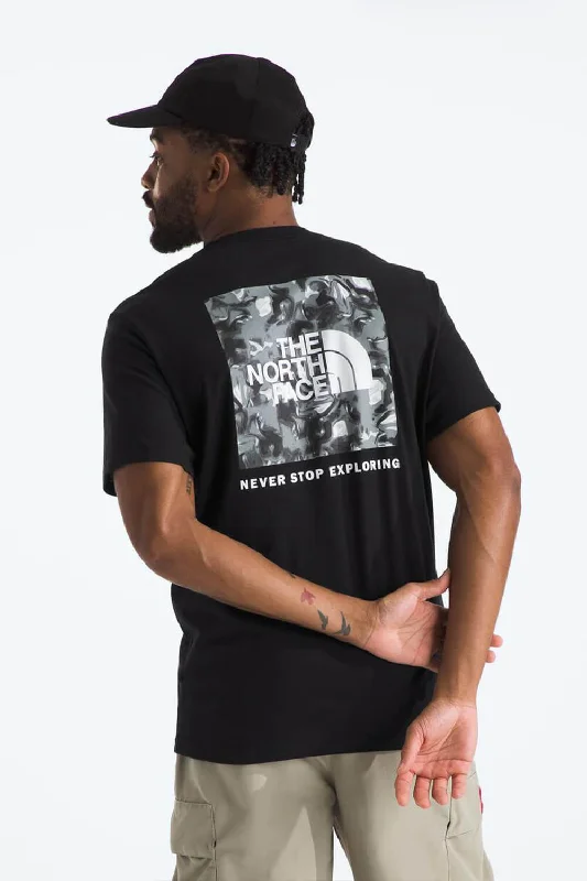 The North Face Never Stop Exploring Box Logo T-Shirt for Men in Black | NF0A812H-WZY-BLK