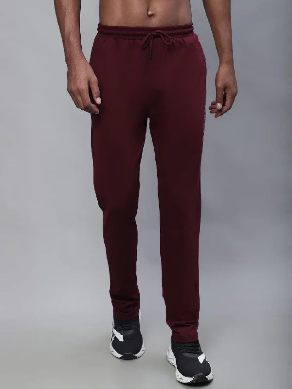 Men Maroon Track Pant