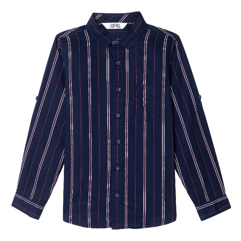 Boys Navy Blue Shirt