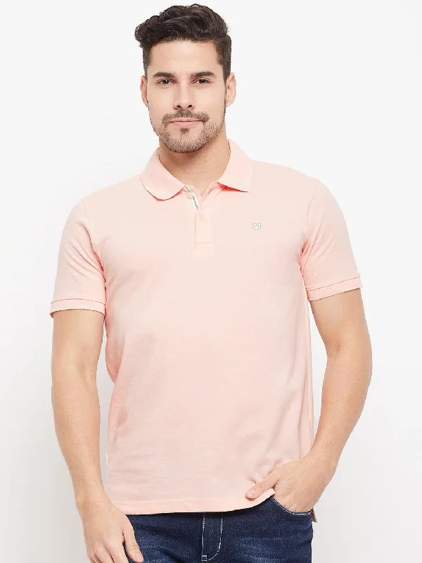 Men Light Pink T-Shirt