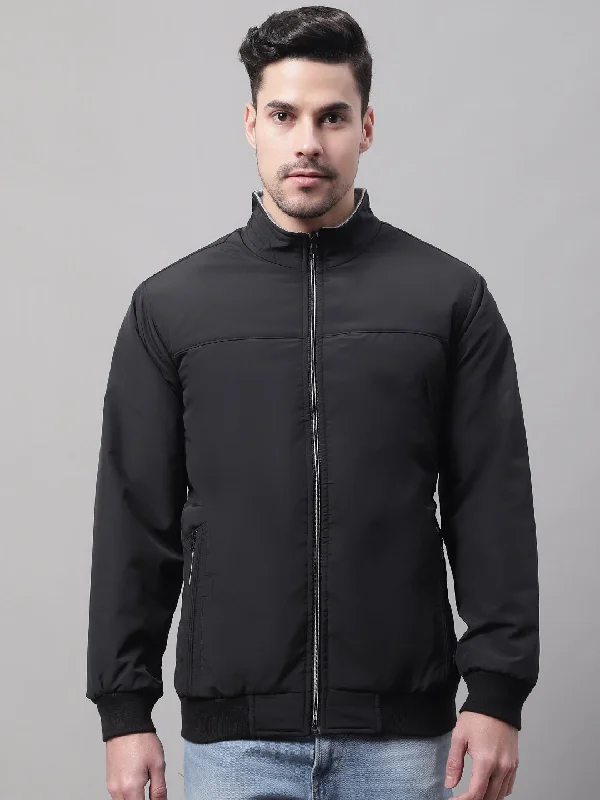 Men Reversible Black Jacket