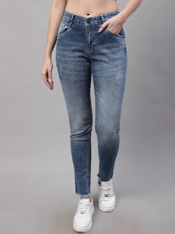 Women Medium Mercerised Jeans