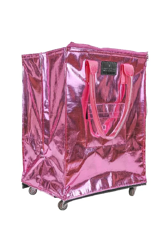 Simply Southern Rolling Tote Bag in Pink | 0224-BAG-ROLLTOTE-PINK