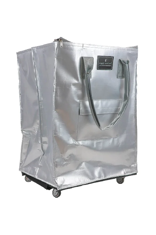 Simply Southern Rolling Tote Bag in Silver | 0224-BAG-ROLLTOTE-SILVER