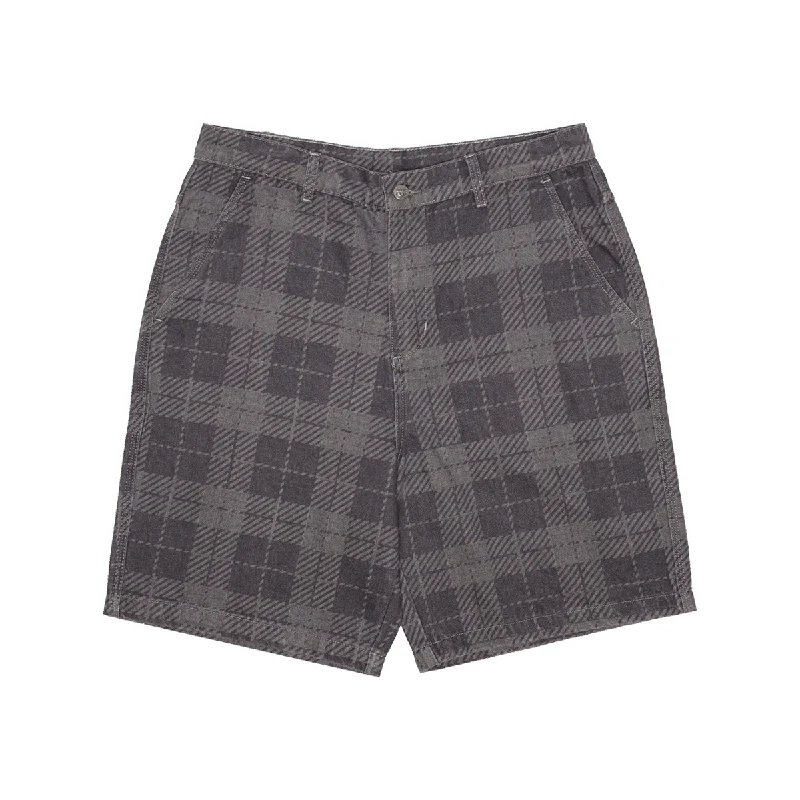 WKND Gene's Jean Shorts - Plaid Greys