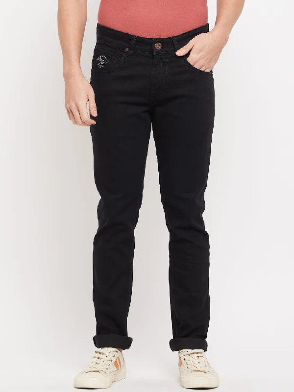 Men's Ultra Narrow fit No Fade Black  Jeans