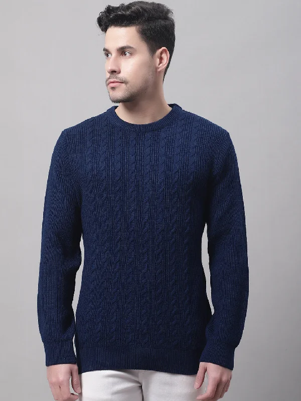 Men Ink Blue Sweater