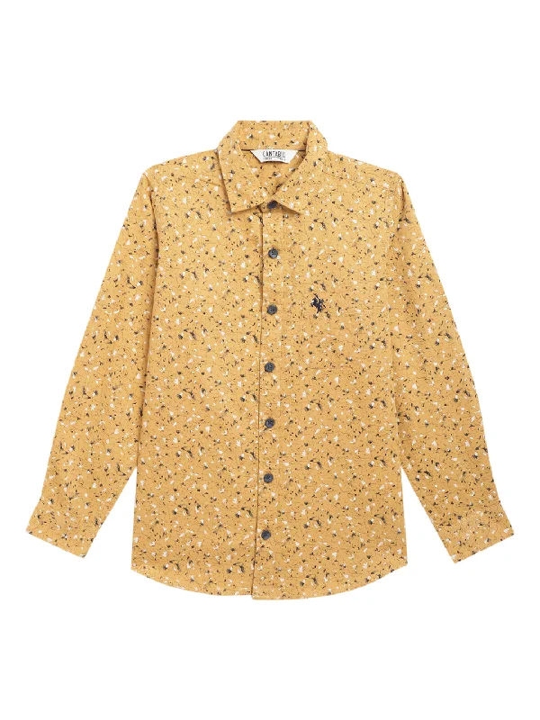 Boys Mustard Shirt