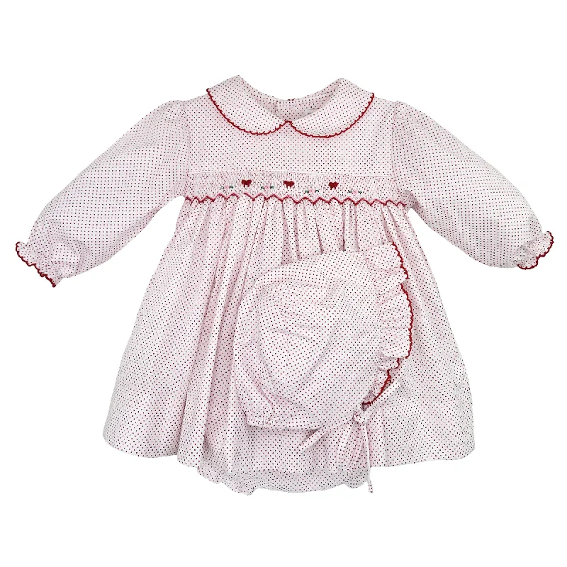 2 Piece Girls Dot Dress & Diaper Cover