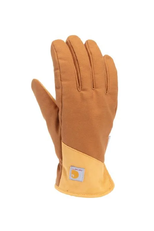 Carhartt Rugged Flex Insulated Open Cuff Gloves for Men in Brown | GD0812-MBROWN