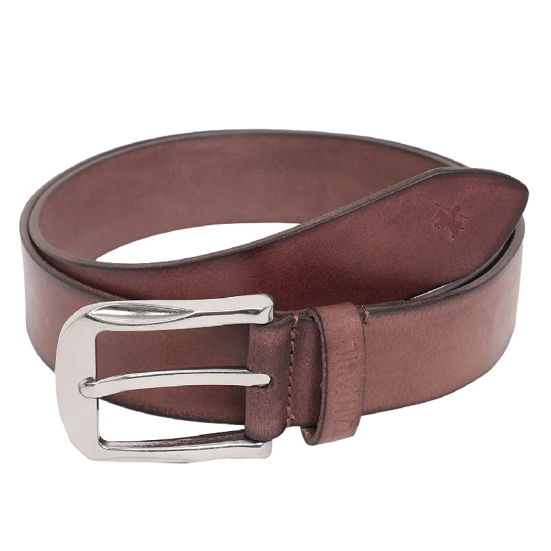 Men's Brown Casual Single Side Belt