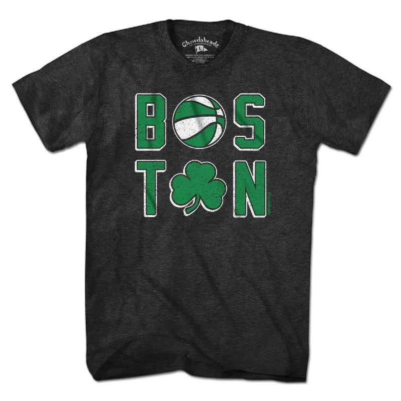 Boston Basketball Stacked T-Shirt