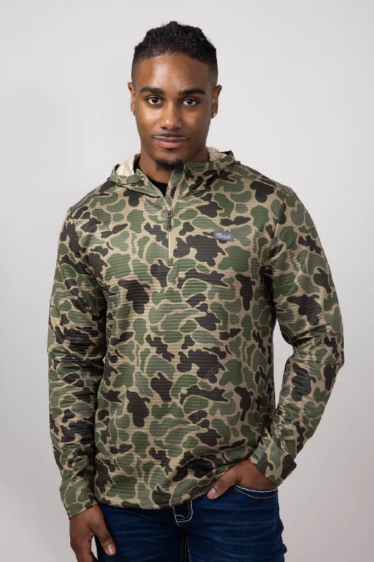 Marsh Wear Sullivan Hagood Tech Hoodie for Men in Green Mallard Camo | MWF1042-GMC