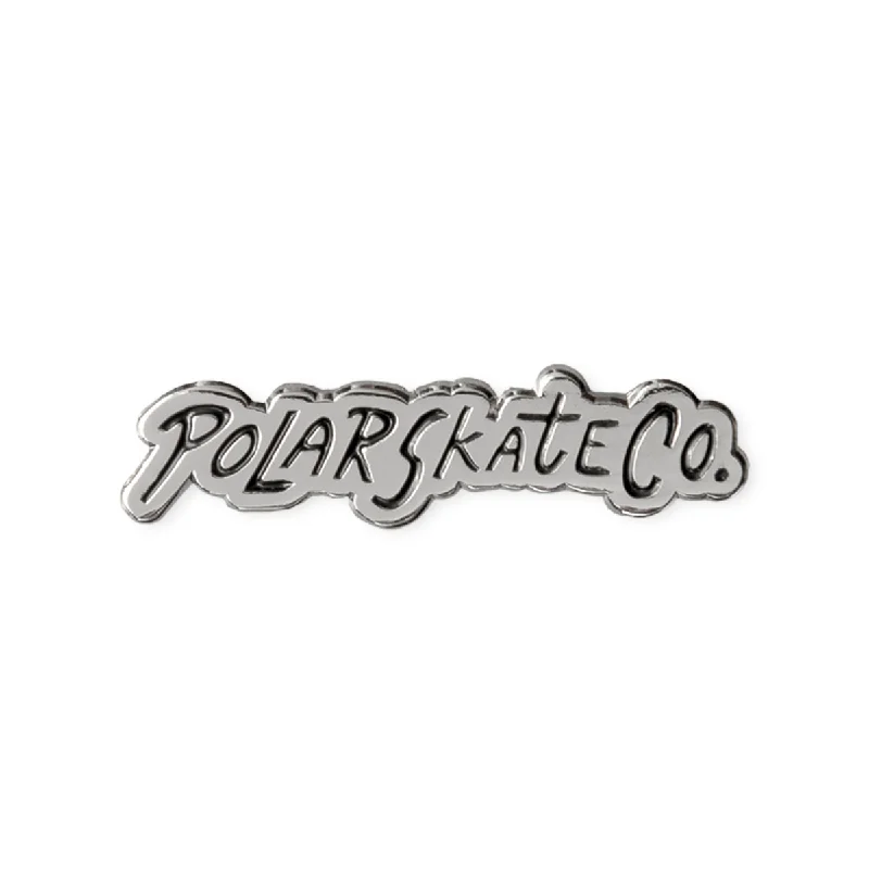 Polar Surf Logo Pin - Silver / Black