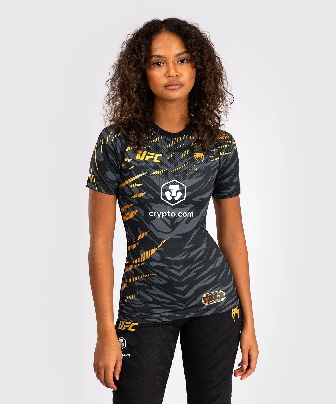 UFC Fusion by Venum Authentic Fight Night Women’s Performance Short Sleeve Rashguard - Champion