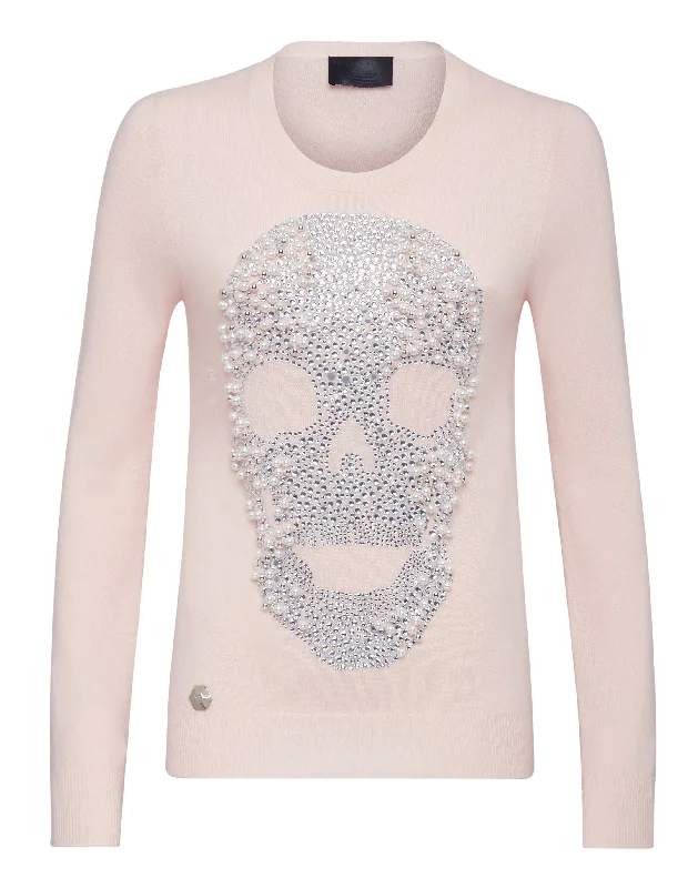 Pullover Round Neck LS Skull