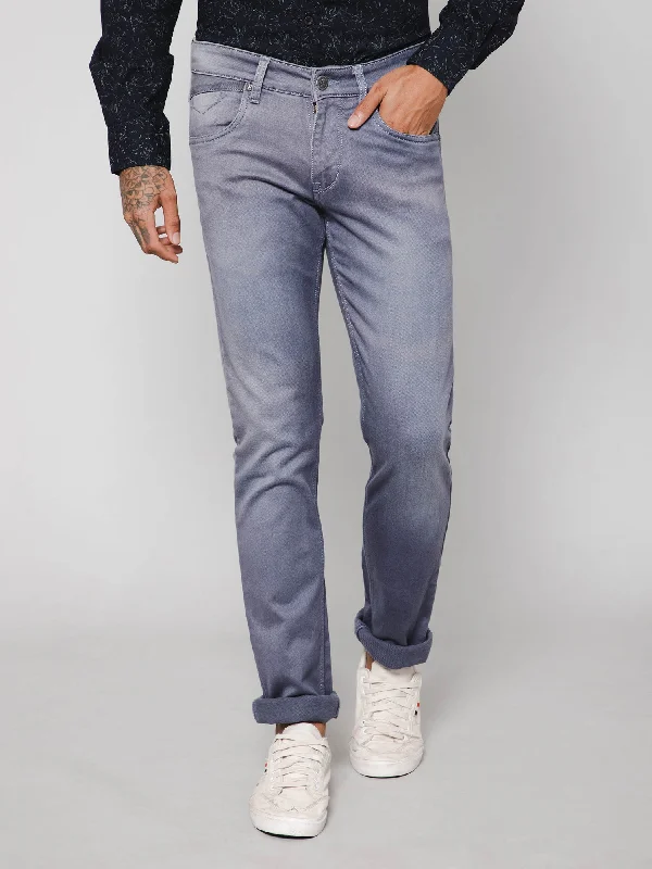 Men's Ultra Narrow fit Medium Fade Grey  Jeans