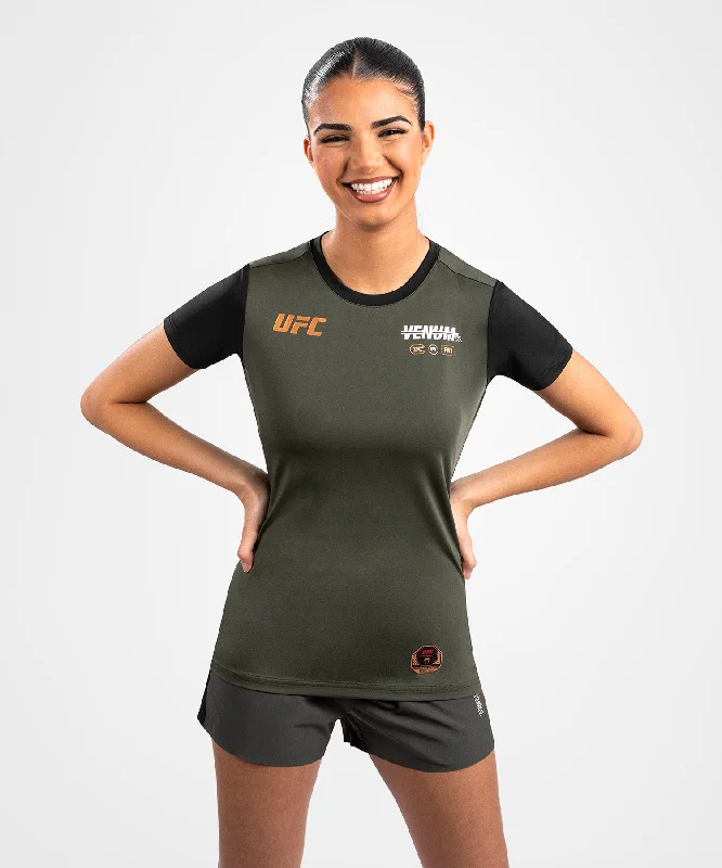 UFC Adrenaline by Venum Fight Week  Women’s Dry-Tech T-shirt - Khaki/Bronze