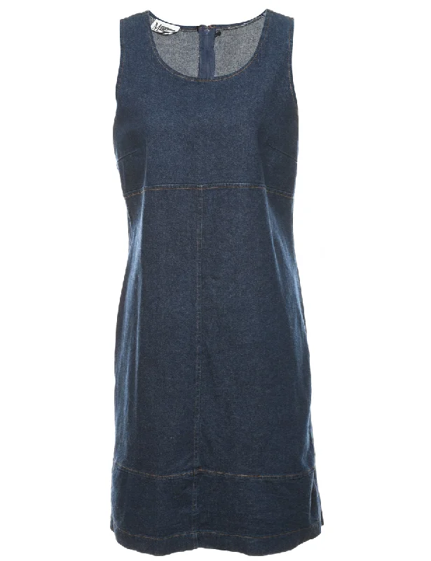 Dark Wash Denim Dress - M