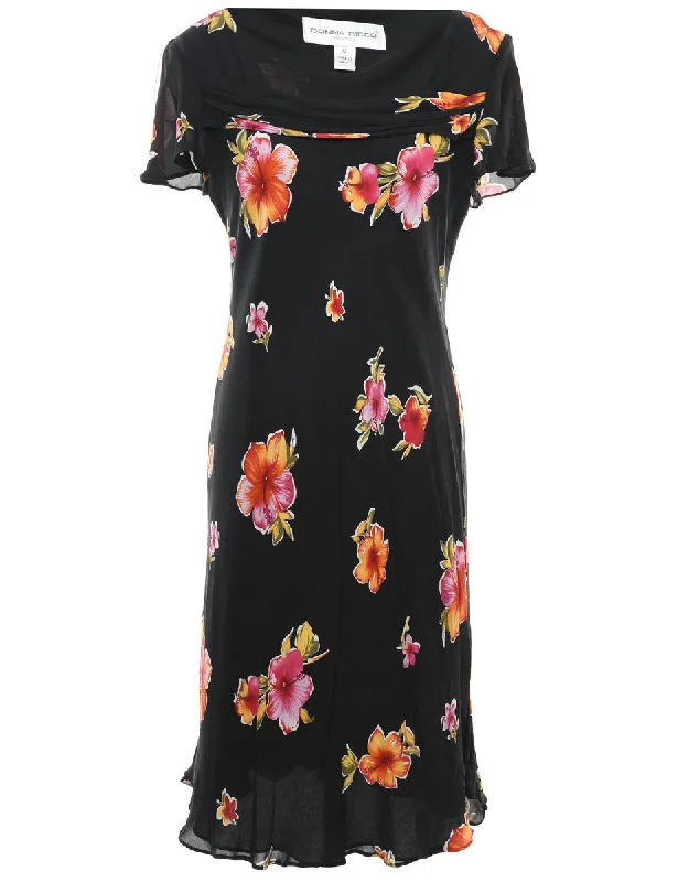 Floral Print Dress - M