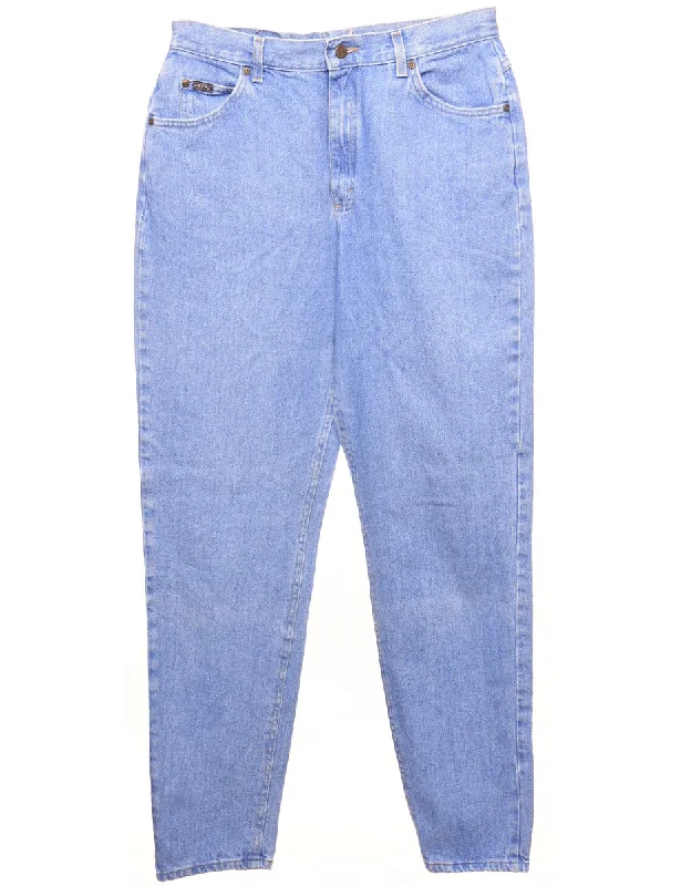 Light Wash Riders Tapered Jeans - W32 L34