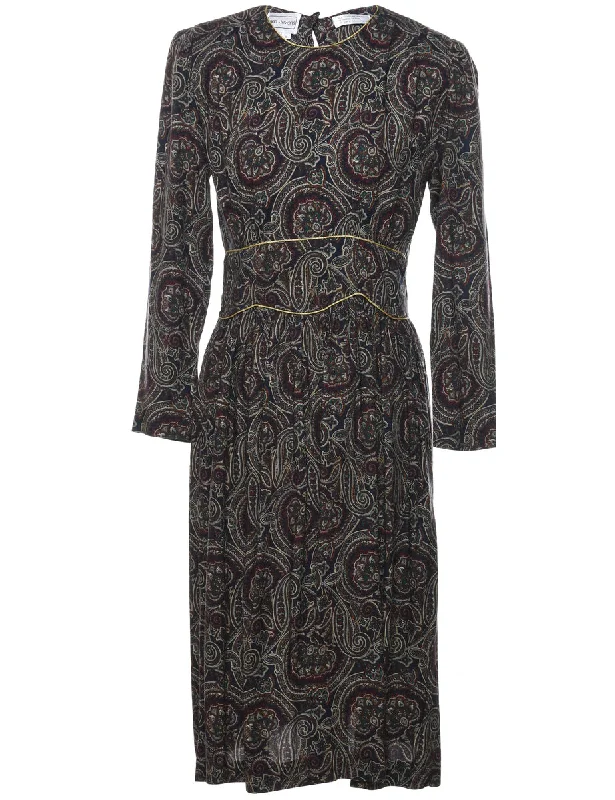 Paisley Print Dress - M