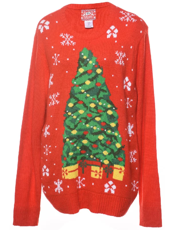 Red Christmas Jumper - XL