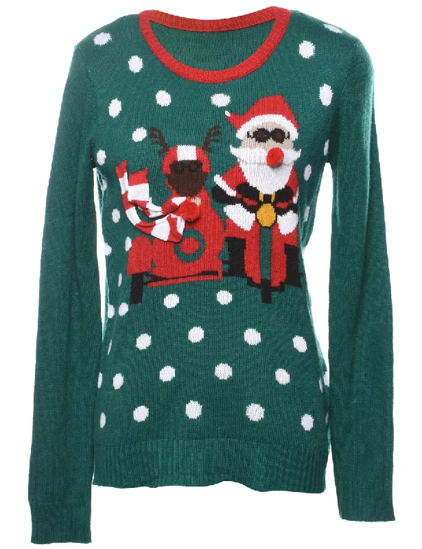 Santa Claus  Christmas Jumper - M