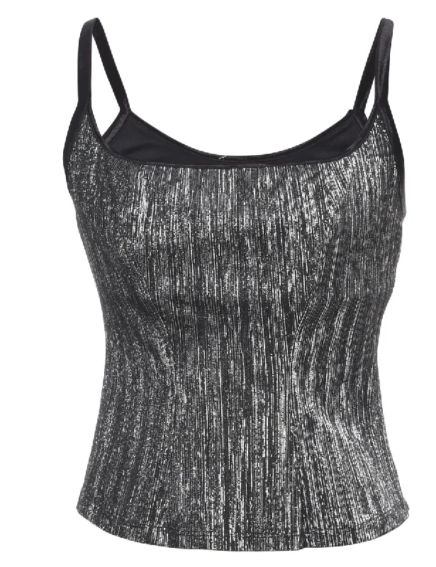 Silver Evening Top - S