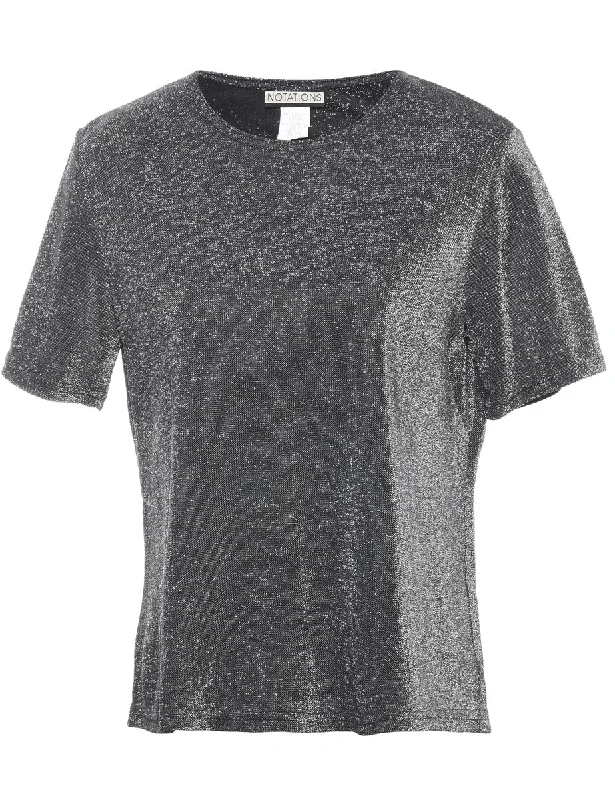 Silver Evening Top - S