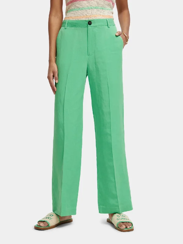 Edie high-rise wide-leg pants