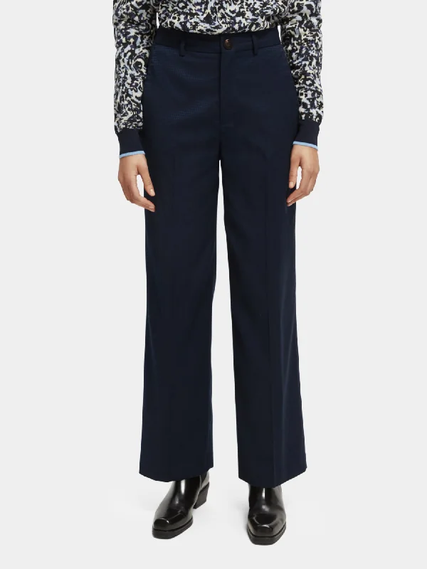 Edie high-rise wide-leg pants