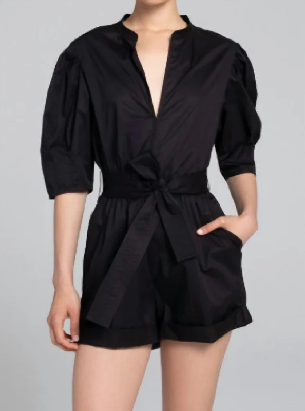 Erica Romper In Black