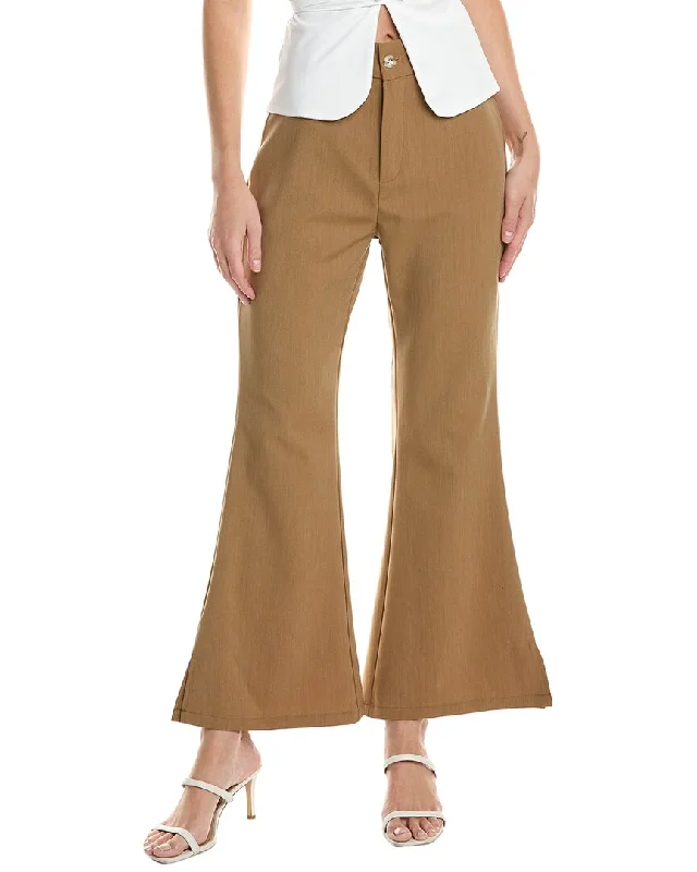 Femme Society Linen-Blend Pant