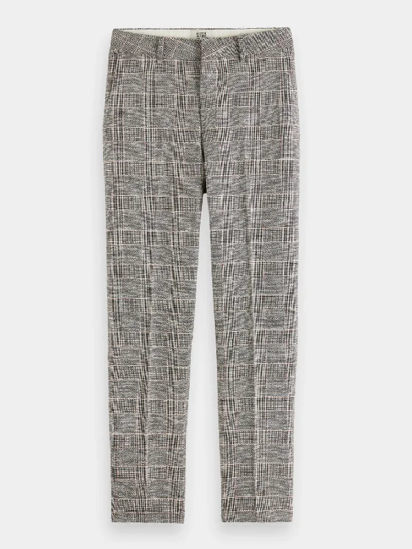 Lowry mid-rise slim-fit checked pants