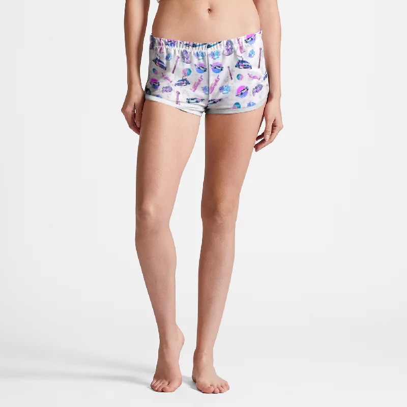 Paradise Awaits Retro Shorts