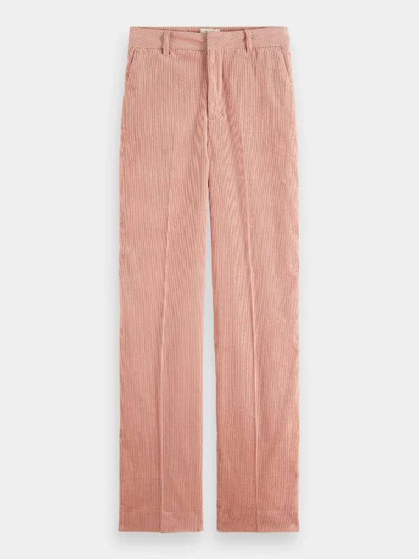 Ripple high waist corduroy pants