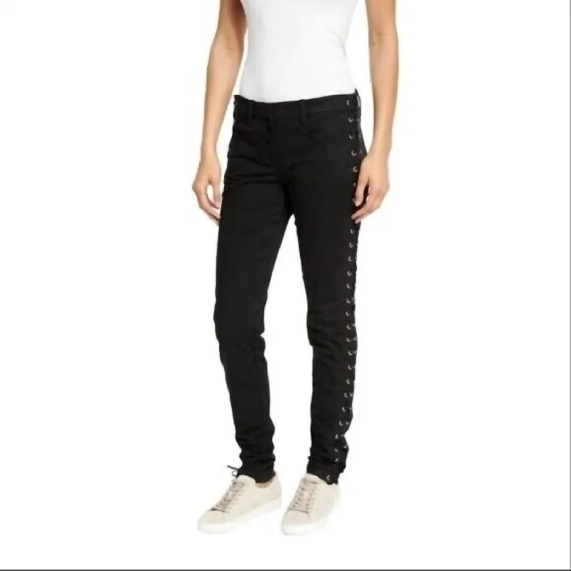 Women's Dent Pants In Black