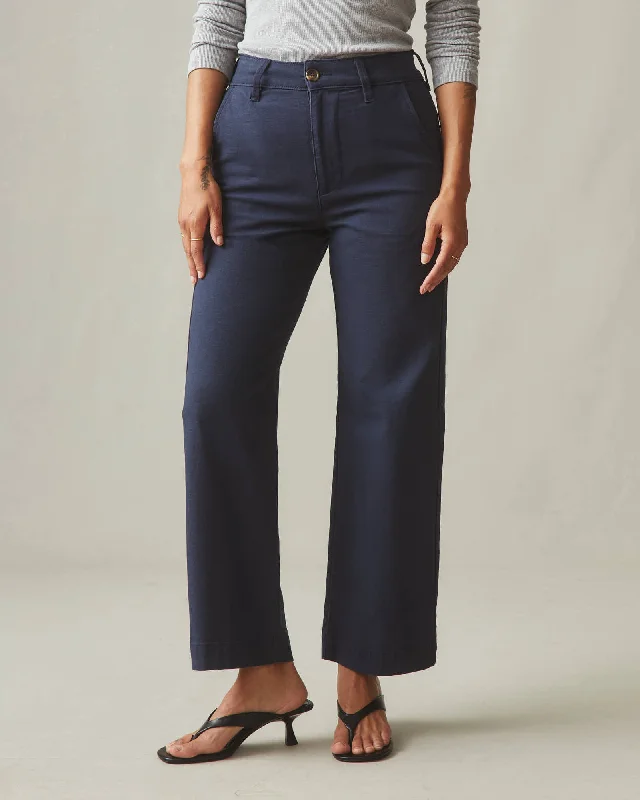 Wide Leg Pant - Navy